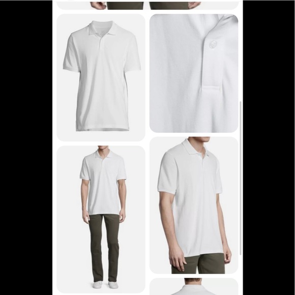 George Mens Polo Shirt Size XLT 46-48 Big & Tall Short Sleeved Color White New - Picture 8 of 9